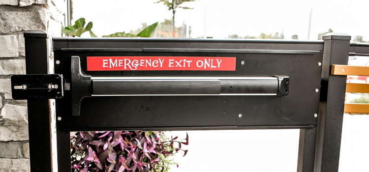 emergency push bar installation in West Puente Valley